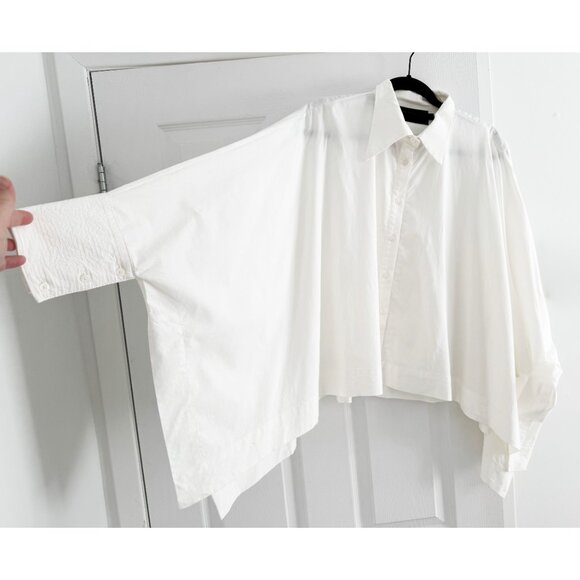 Lauren Bagliore Oversize White Shirt, size Small - Picture 2 of 10